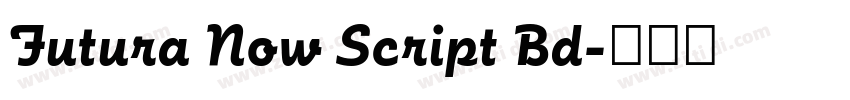 Futura Now Script Bd字体转换 Futura Now Script Bd字体转换